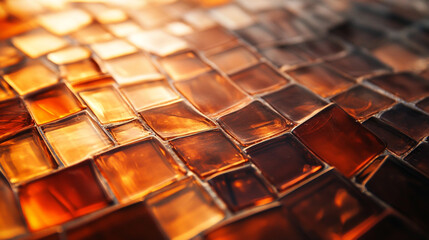 A close-up of beverages like beer, wine, and hot chocolate at a bar features the glass texture against a black tile backdrop