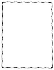 Simple Doodle Border Frame. Hand-Drawn Black Line Borders. Modern Minimalist Border Frame. Perfect for invitations, worksheets, weddings, and printable projects.