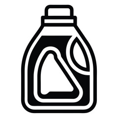 Obraz premium Laundry detergent icon vector design. Washing solution vector on white background