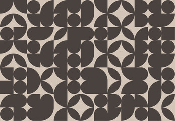 Abstract Geometric Pattern Artwork. Retro colors. Vintage retro ceramic ornamental tile pattern