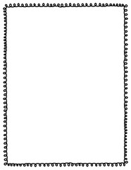 Simple Doodle Border Frame. Hand-Drawn Black Line Borders. Modern Minimalist Border Frame. Perfect for invitations, worksheets, weddings, and printable projects.