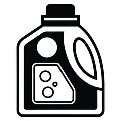 Laundry detergent icon vector design. Washing solution vector on white background