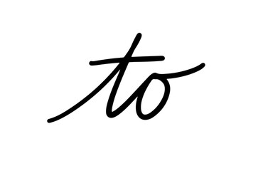 To Wedding Monoline Script. Simple Clean Lettering with Continuous Line. Elegant Minimal Typography for Invitations and Signs. Vector Illustration.