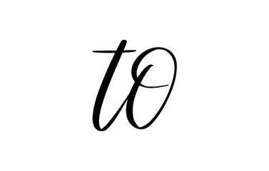 To Wedding Copperplate Calligraphy. Classic Elegant Pointed Pen Script. Formal Handwritten Style for Invitations and Cards. Vector Illustration.