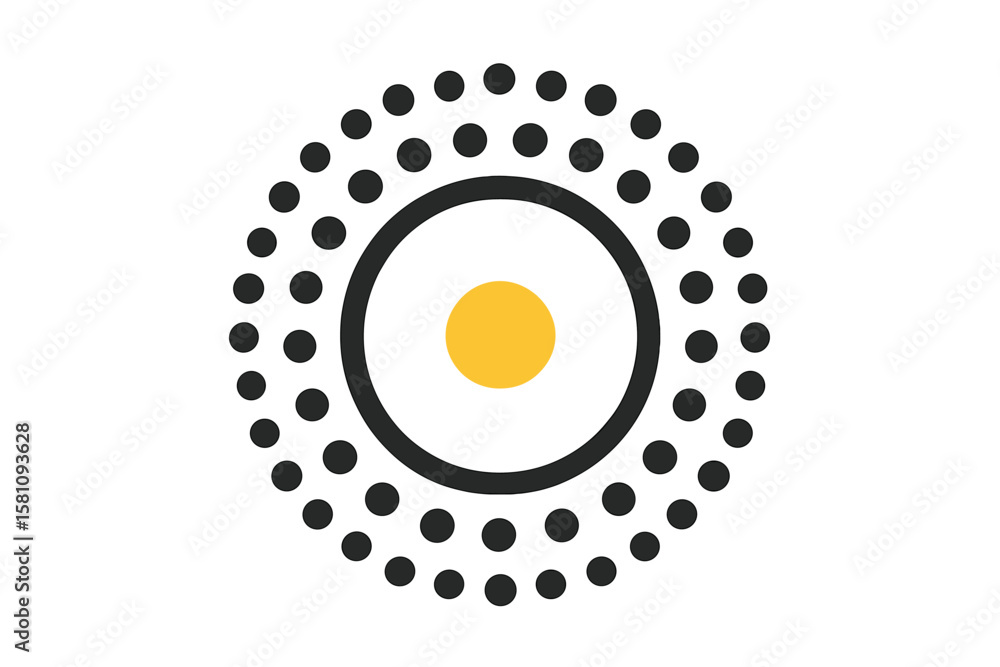 Poster template for vector infographic, incorporating workflow elements and icons with five distinct option