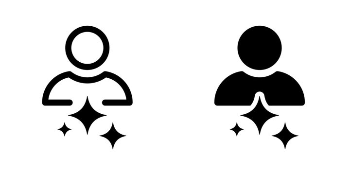 Generate user and avatar icon. Generating avatar or user with artificial intelligence