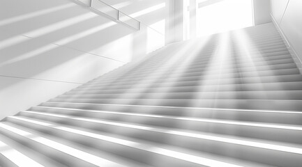 Obraz premium modern architecture interior with staircase