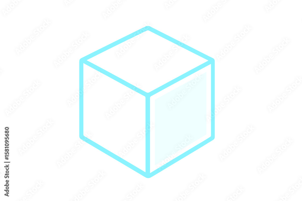 Aufkleber illustration of blockchain mining concept, featuring digital cryptocurrency and abstract fintech tec