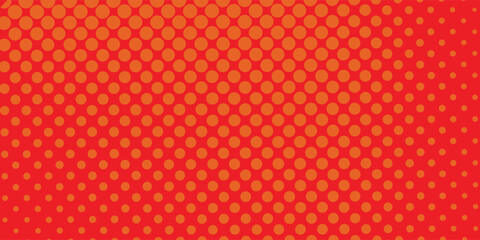Dots halftone orange color pattern gradient texture with technology digital background. Dots pop art comics with summer background eps 10