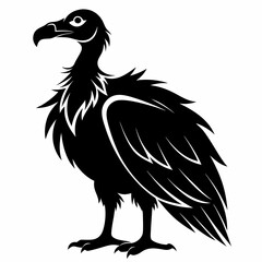 Fototapeta premium Eagle vector illustration isolated on white background with flying wings and detailed feathers silhouette