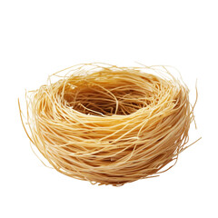 talian egg nest isolated on white background