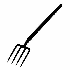 Pitchfork Vector Art - Farm and Garden Tool for Lifting, Spreading, and Moving Hay or Compost
