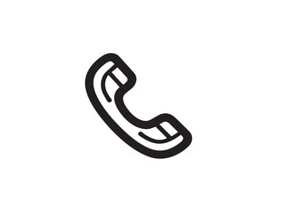 Call icon with contemporary vector outline format