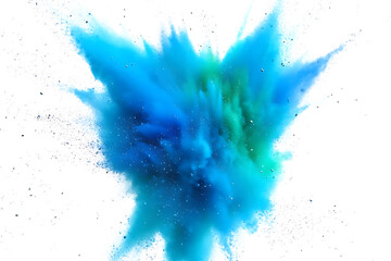 Abstract blue watercolor splashes form a beautiful texture, perfect for a nature-inspired design or...