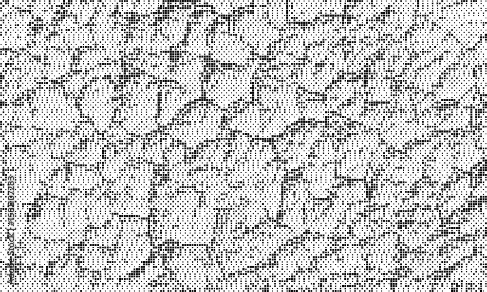 Poster black color squares as abstract background like noise.