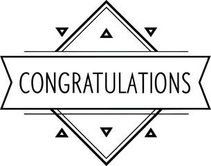 Modern Bold Congratulations Typography in Gold and Black