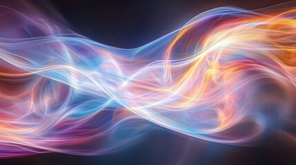 Abstract image of swirling, luminous colors