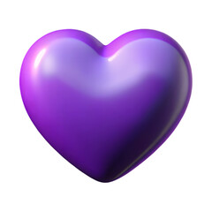 Fototapeta premium 3d heart on transparent background