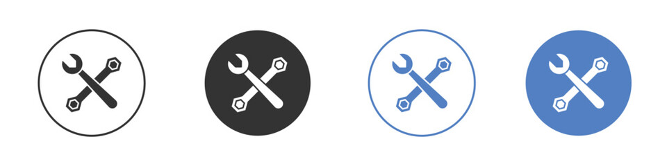 Tools icon. Vector illustration, flat design.