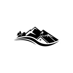 vector illustration of a mountain landscape