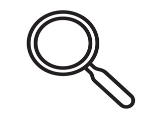 Search icon with magnifying glass vector design