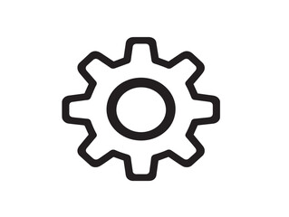 Cogwheel vector icon for tech-based UI layouts