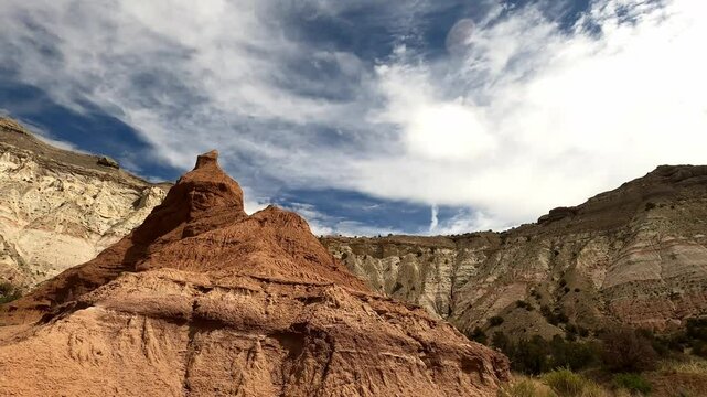 Utah 0374 Kodachrome Basin monolithic stone spires sandstone spires and columns called sand pipes or clastic dikes