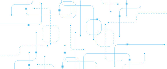 Abstract futuristic technology background. Technology background with crossed lines and dots.