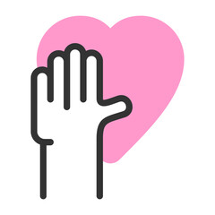 Pledge Support Vector Icon