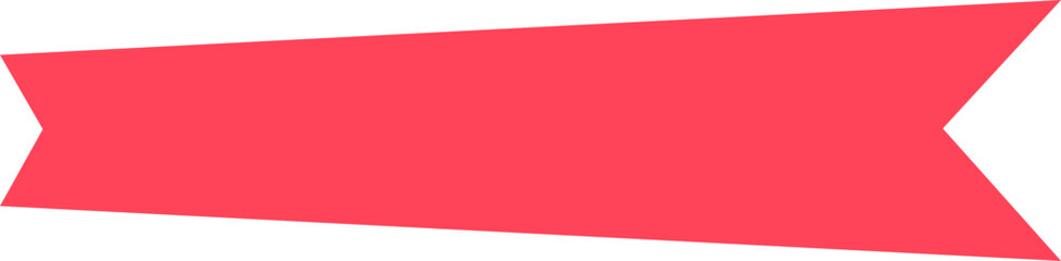 Red ribbon featuring blank copyspace provides an ideal canvas for inserting advertising text or incorporating various design elements, enhancing promotional materials and celebrations