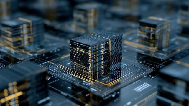 Explore a hightech data sanctuary where quantum encryption acts as a digital shield protecting servers and vital data from intricate cyber threats epitomizing the highest standards