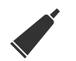 Simple tube icon. Symbol for health, beauty, hygiene, or creative product. Perfect for web design, app interfaces, or print. Versatile graphic element.