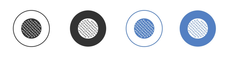 Anti skid feet icon. Vector illustration, flat design.