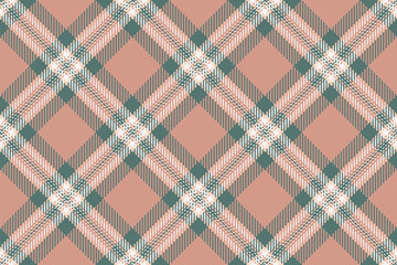 Elegant muted pink and teal plaid pattern.  Perfect for textile design, fashion, or website backgrounds.