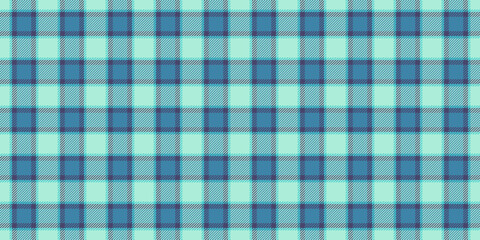 Detailed vector fabric seamless, oktoberfest check tartan background. Wool textile texture pattern plaid in light and cyan colors.