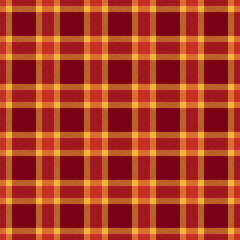Warmtoned plaid pattern. Rustic and cozy textile design featuring classic squares in autumn colors. Ideal for backgrounds, crafts, or seasonal designs.