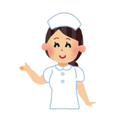 flat vector illustratior of a nurse