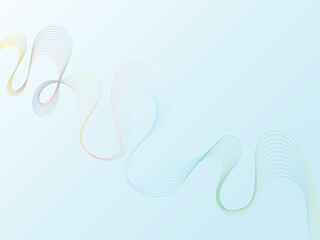 Abstract wavy lines create a vibrant gradient