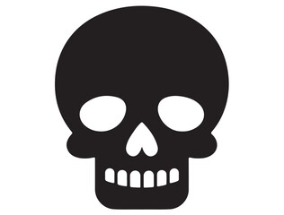 FUNNY HUMAN SKULL SILHOUETTE