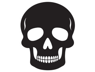 FUNNY HUMAN SKULL SILHOUETTE