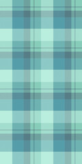 Seasonal background textile plaid, birthday card tartan fabric seamless. Repeating texture vector check pattern in cyan and light colors.