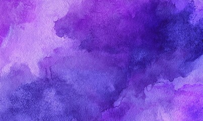 Vibrant purple watercolor wash texture background design 