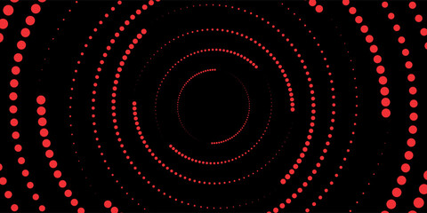 Sound wave rhythm lines spiral dynamic abstract vector background in circle dot shape. eps10