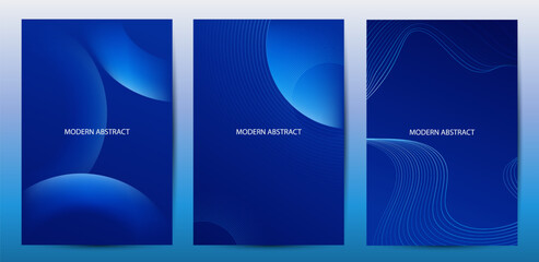 Modern Abstract Technology Background Set. Tech Banner for corporate business concept. business template or presentation