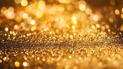 Luxurious Golden Textures and Glittering Spheres - Shimmering Metallic Background Collection