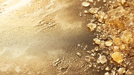 Luxurious Golden Textures and Glittering Spheres - Shimmering Metallic Background Collection
