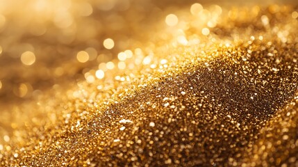 Luxurious Golden Textures and Glittering Spheres - Shimmering Metallic Background Collection