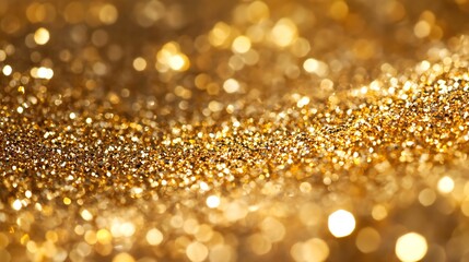 Luxurious Golden Textures and Glittering Spheres - Shimmering Metallic Background Collection