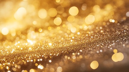 Luxurious Golden Textures and Glittering Spheres - Shimmering Metallic Background Collection