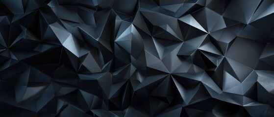 Fototapeta premium Abstract Dark Geometric Polygonal Background